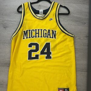 Nike Michigan Basketball Jersey Yellow XL
